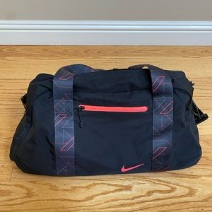 Black + Pink Nike Gym/Travel Bag